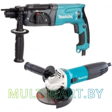 Набор Makita DK0120 (перфоратор, угловая шлифмашина) картинка 4